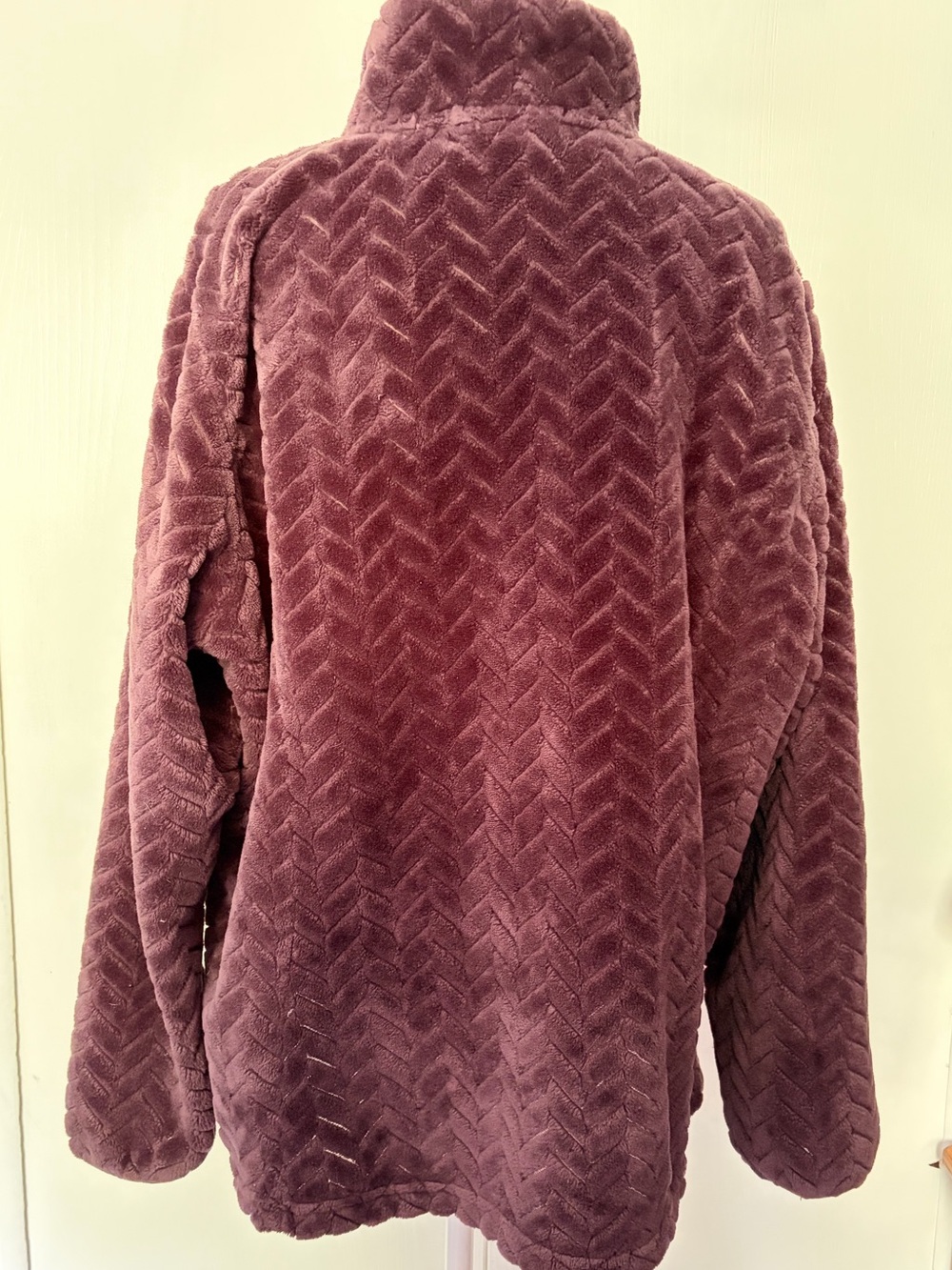 Free Country Plush Full-Zip Jacket in Deep Plum - Picture 2 of 4